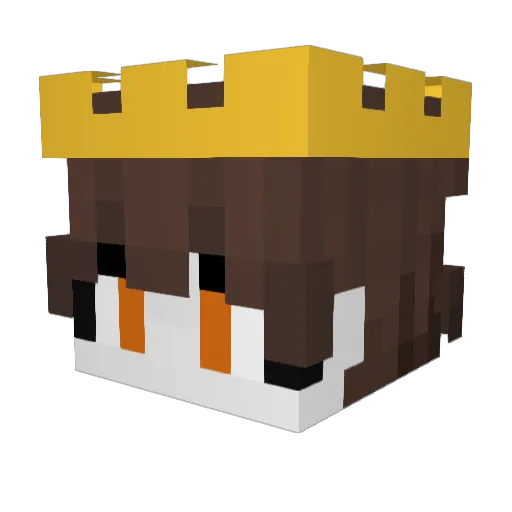 King_SHARKS Minecraft avatar head, 3D render