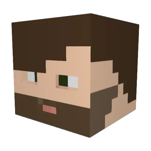 King_SLYR_23 Minecraft avatar head, 3D render