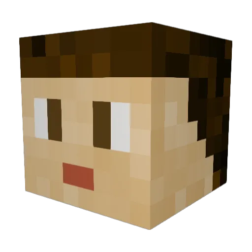 King_S_Ha Minecraft avatar head, 3D render