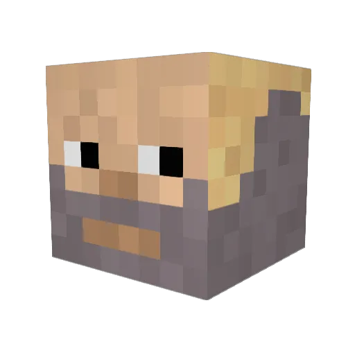 King_Salter Minecraft avatar head, 3D render