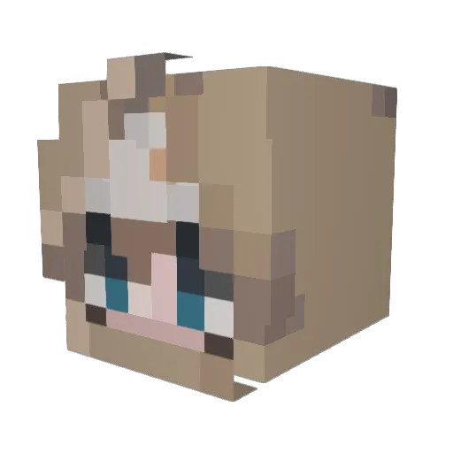 King_Soviet Minecraft avatar head, 3D render