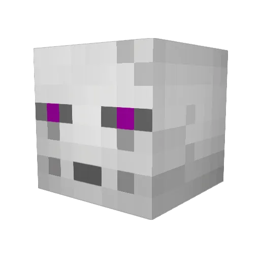 King_Teady Minecraft avatar head, 3D render