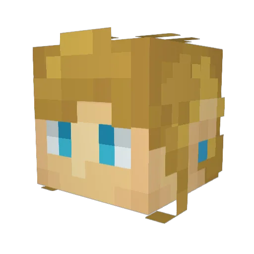 King_ThomasI Minecraft avatar head, 3D render