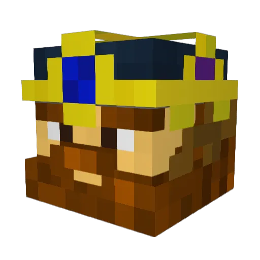 King_Tim1412 Minecraft avatar head, 3D render