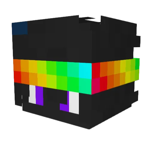 King_Travesso_ Minecraft avatar head, 3D render