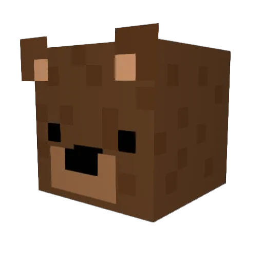 King_Ursa Minecraft avatar head, 3D render