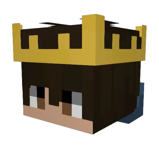 King_Vincent187 Minecraft avatar head, 3D render