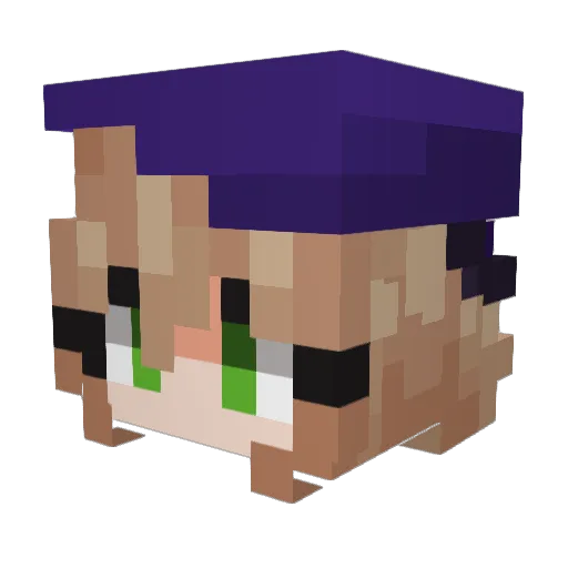 King_Voidz Minecraft avatar head, 3D render