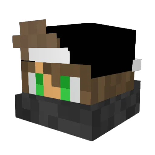 King_Walnut Minecraft avatar head, 3D render