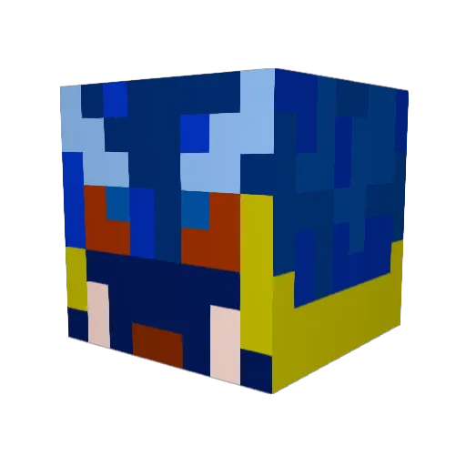 King_WarWick Minecraft avatar head, 3D render
