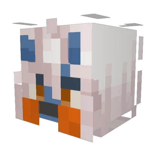King_Wildcard Minecraft avatar head, 3D render