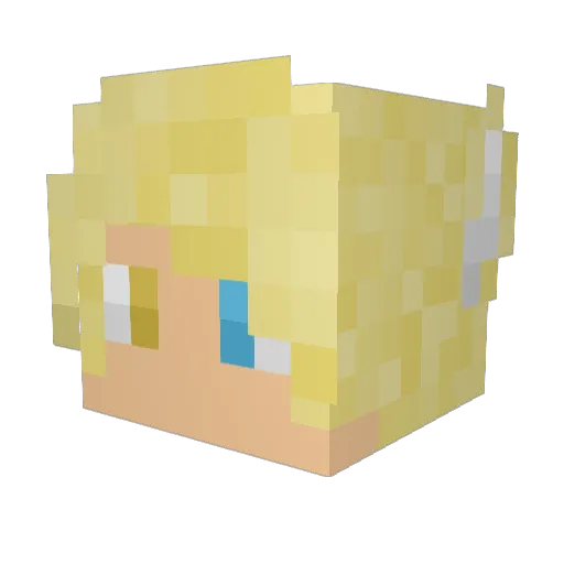 King_WolfLIVE Minecraft avatar head, 3D render