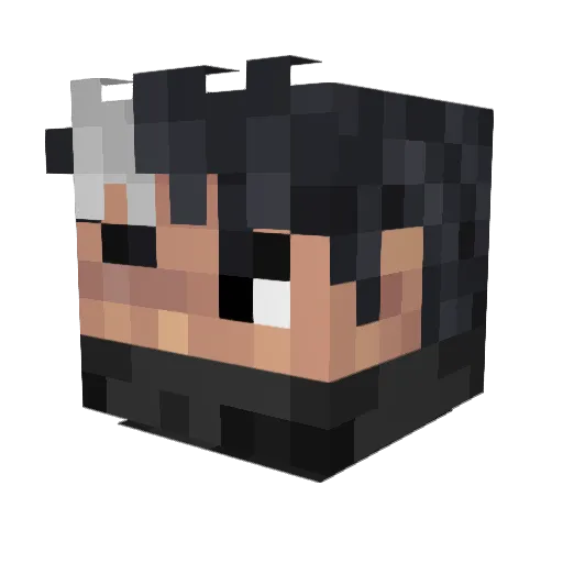 King_Wscreen Minecraft avatar head, 3D render