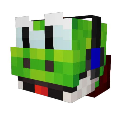 King_Yoshi Minecraft avatar head, 3D render