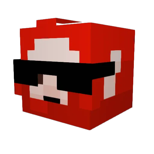 King_Zsz Minecraft avatar head, 3D render