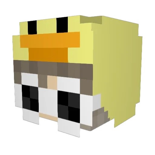 King__Bear Minecraft avatar head, 3D render