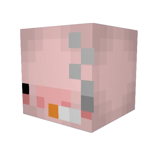 King_dobin Minecraft avatar head, 3D render