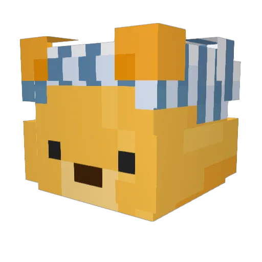 King_godfu Minecraft avatar head, 3D render