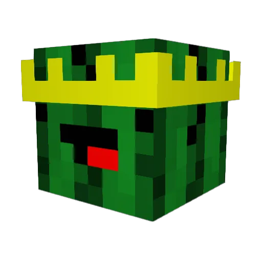 King_of_8Flame Minecraft avatar head, 3D render