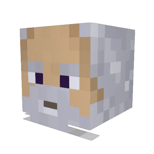King_of_Celts Minecraft avatar head, 3D render