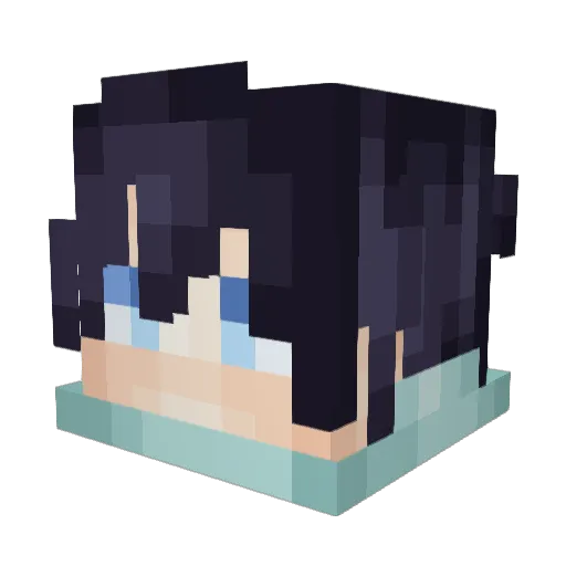 King_of_Cones Minecraft avatar head, 3D render