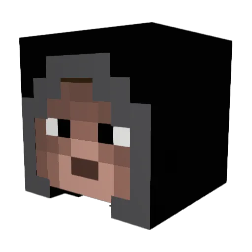 King_of_Nights Minecraft avatar head, 3D render