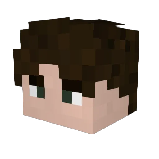 King_xf Minecraft avatar head, 3D render