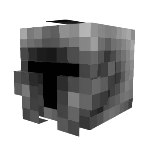 Kingalby Minecraft avatar head, 3D render