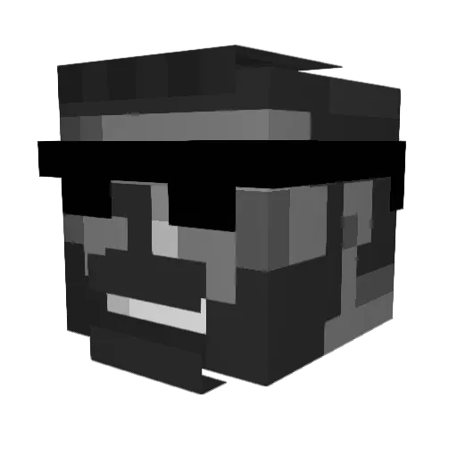 Kingame222 Minecraft avatar head, 3D render