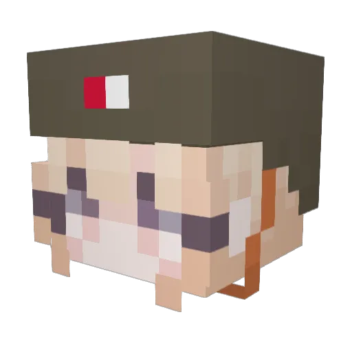 Kingatorcpvp Minecraft avatar head, 3D render