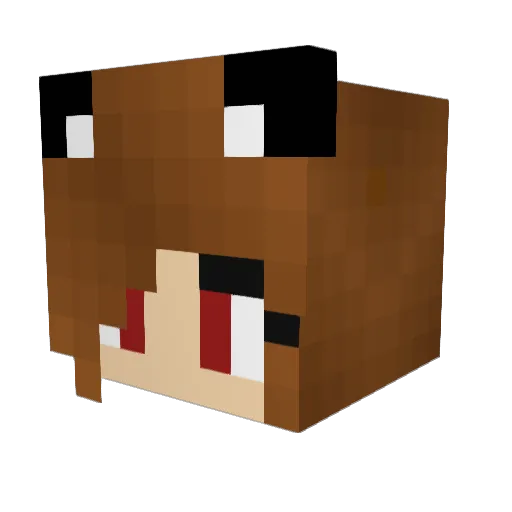 Kingbd_ Minecraft avatar head, 3D render