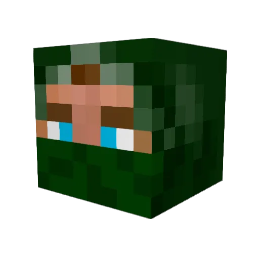 Kingbuzz79 Minecraft avatar head, 3D render