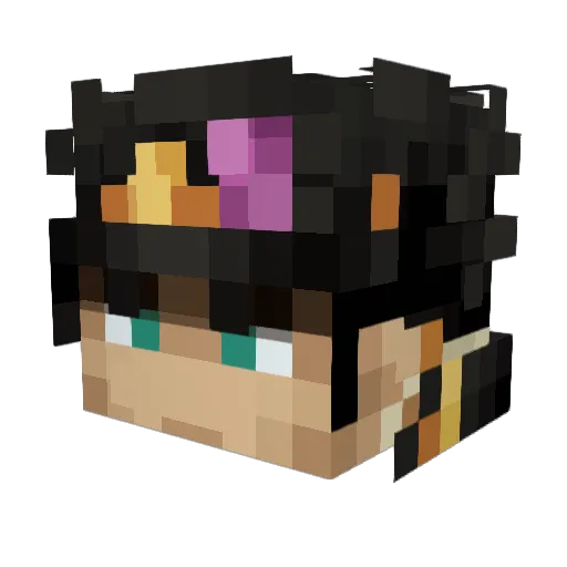 Kingcheetah07 Minecraft avatar head, 3D render