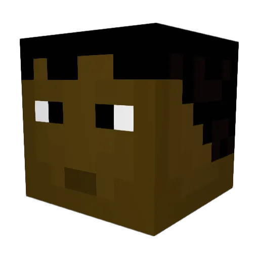 Kingcodo09 Minecraft avatar head, 3D render