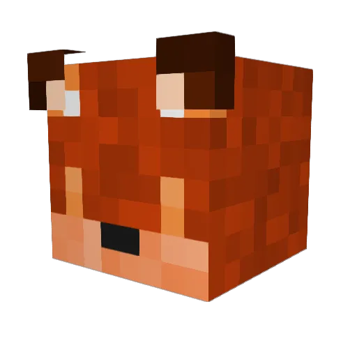 Kingdom2010 Minecraft avatar head, 3D render