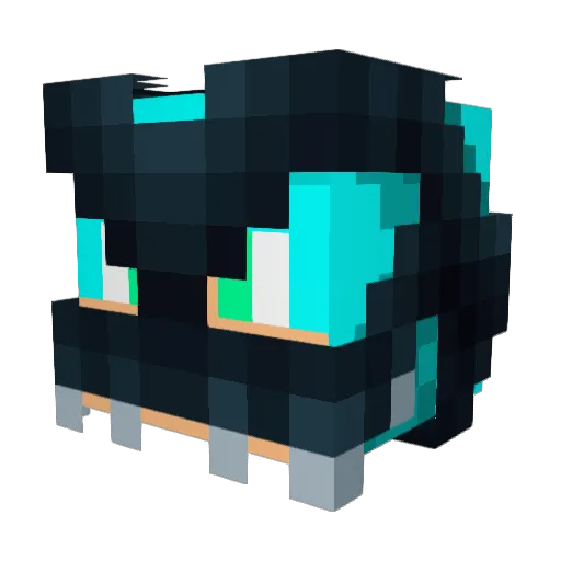Kingdomkey4652 Minecraft avatar head, 3D render