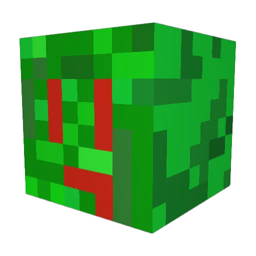 Kingenspelar Minecraft avatar head, 3D render