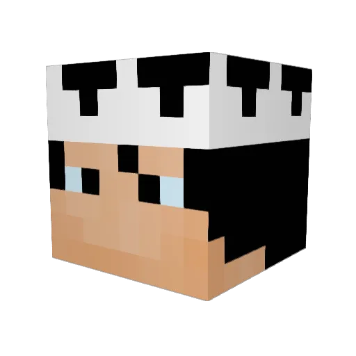 Kinger32 Minecraft avatar head, 3D render
