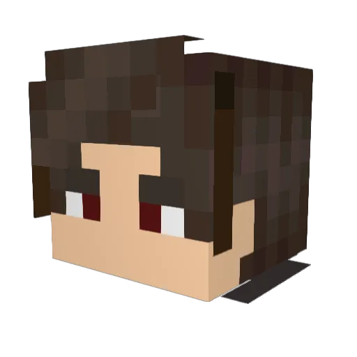 Kinger_001 Minecraft avatar head, 3D render