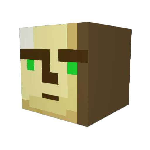 Kingfire09 Minecraft avatar head, 3D render