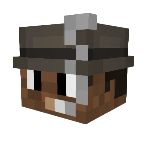 KinggLincoln Minecraft avatar head, 3D render