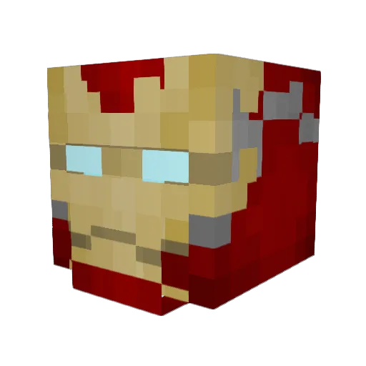Kinggotji Minecraft avatar head, 3D render