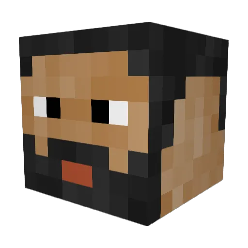 Kinghamza1010 Minecraft avatar head, 3D render