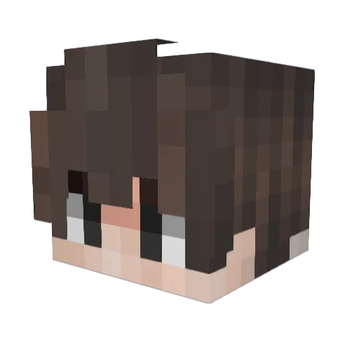 Kinghter Minecraft avatar head, 3D render