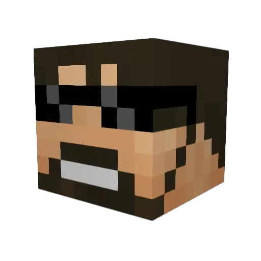Kingiceman2020 Minecraft avatar head, 3D render