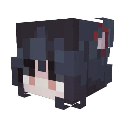 Kingich Minecraft avatar head, 3D render