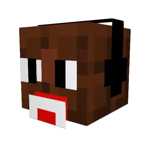 Kingjay1 Minecraft avatar head, 3D render