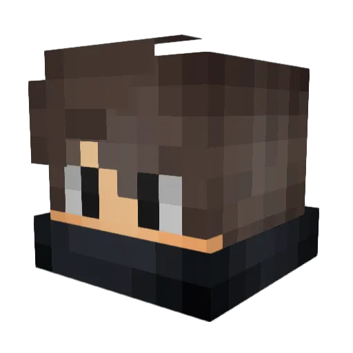 KingjensHD Minecraft avatar head, 3D render