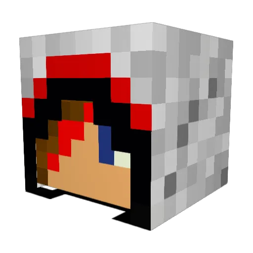 KingjosiahIV Minecraft avatar head, 3D render