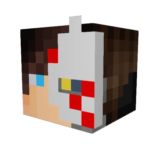 Kingkaiju1 Minecraft avatar head, 3D render
